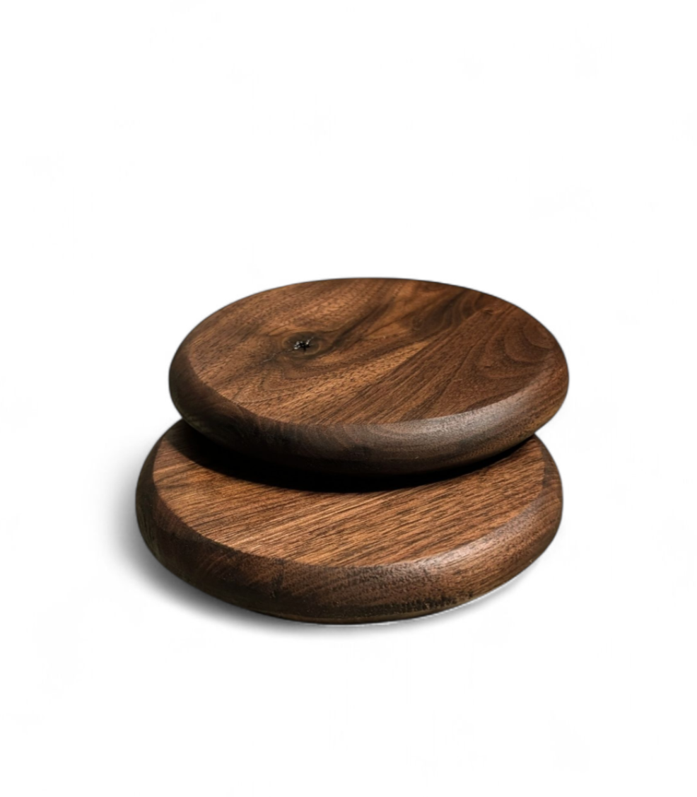 Premium handmade walnut drinks coaster