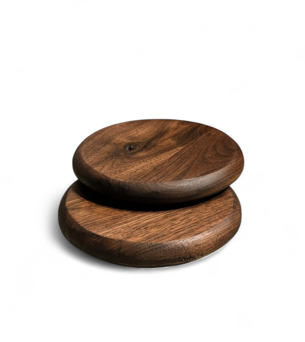Premium handmade walnut drinks coaster