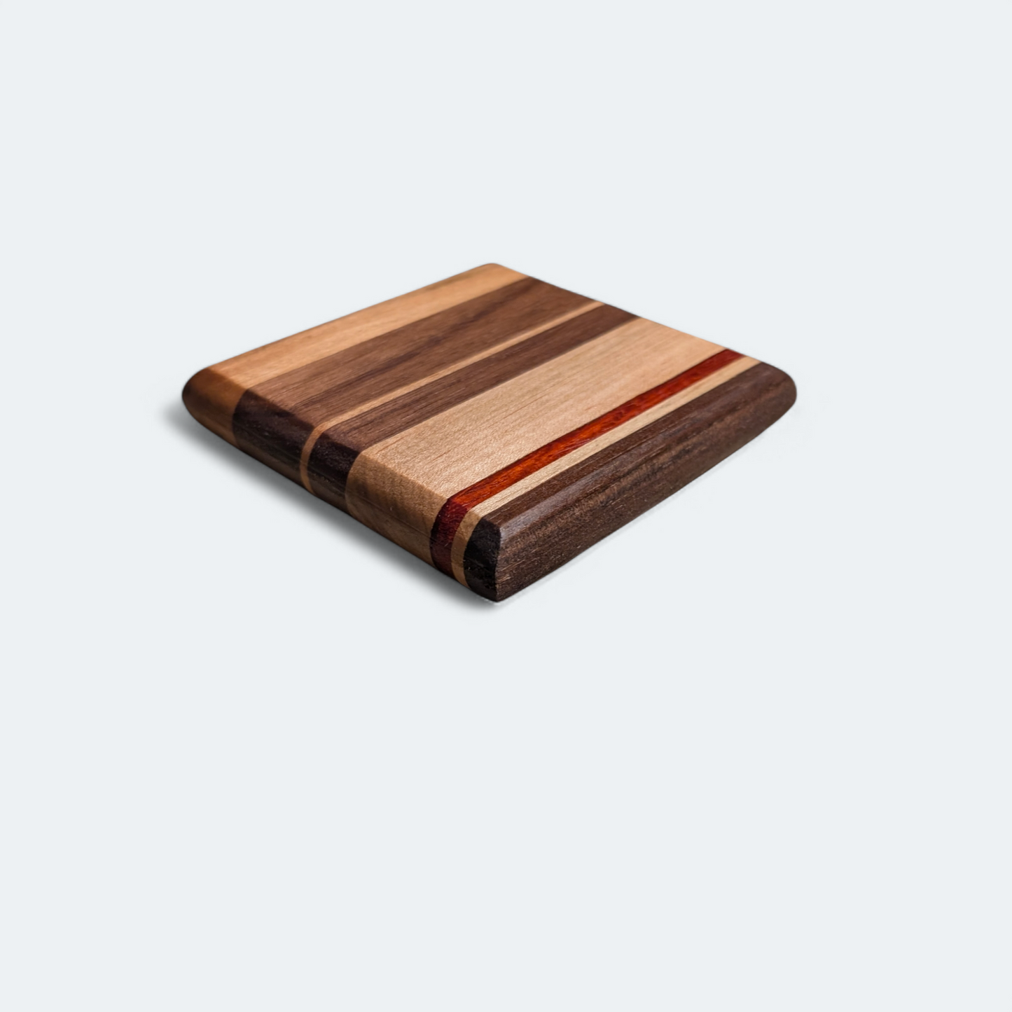 Premium exotic hardwood coaster set