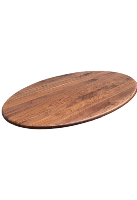 Walnut oval table top