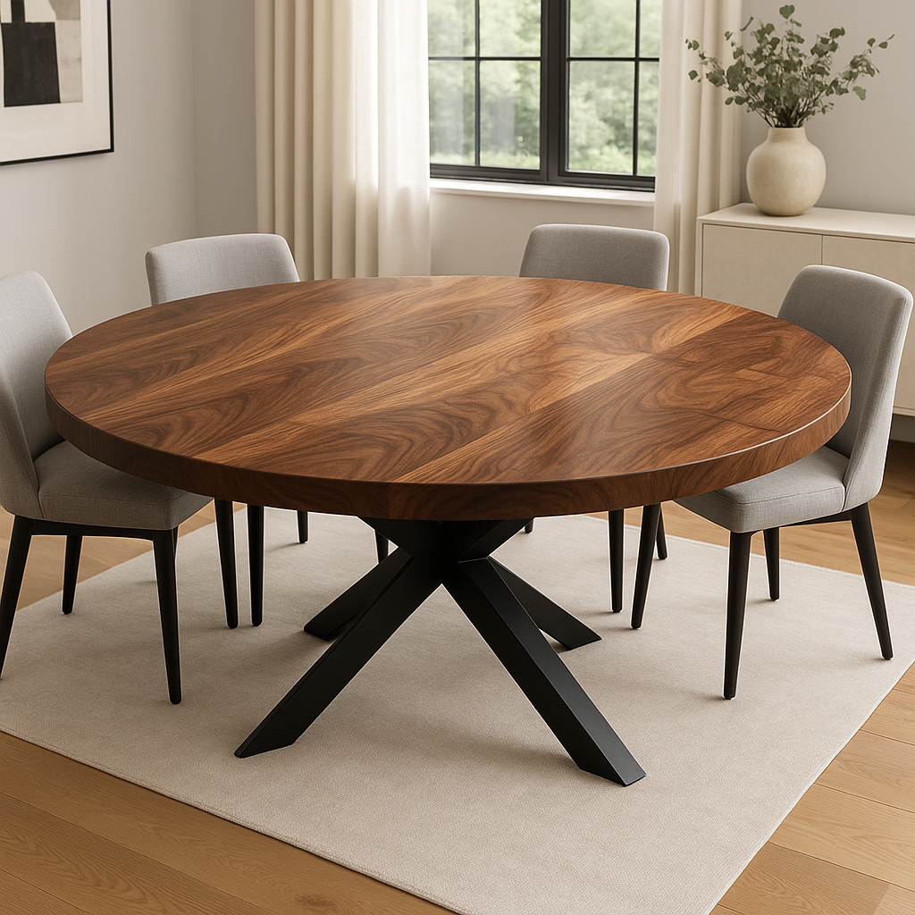 Custom handmade walnut dining table tops