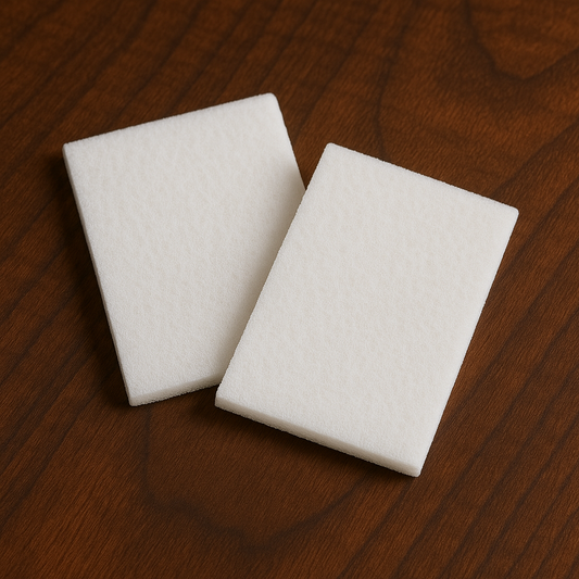 Finish applicator buffing pad