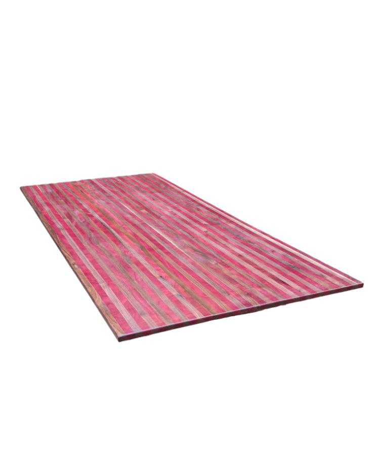 Purple heart and walnut table top