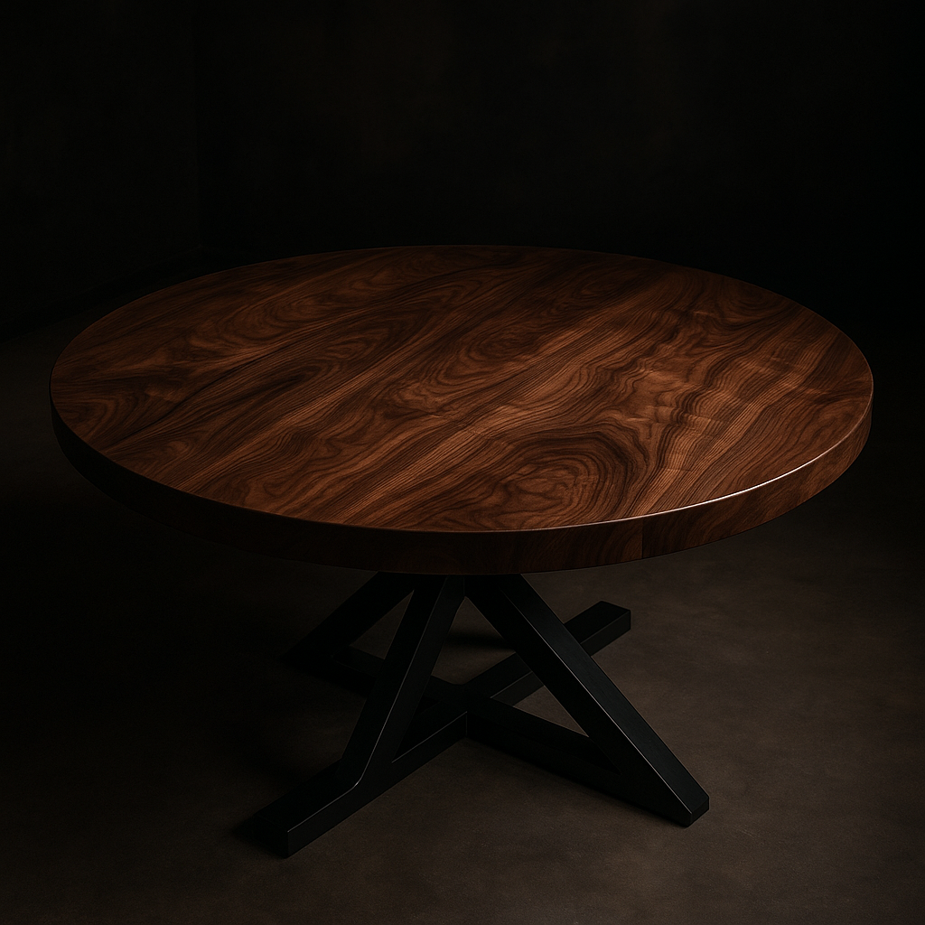 Custom handmade walnut dining table tops