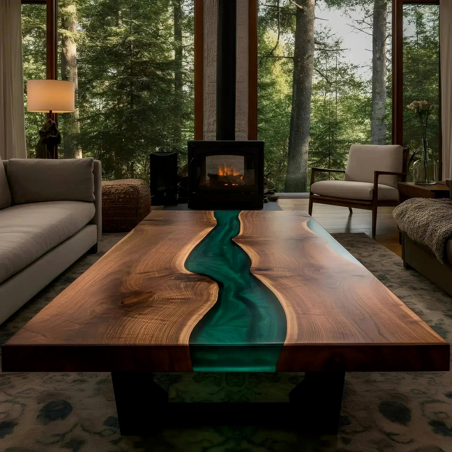 Custom epoxy table for Bob