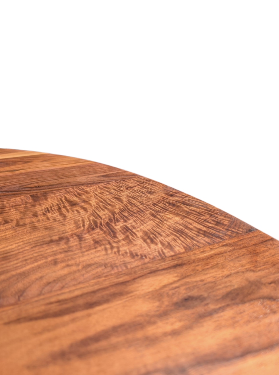 Figured walnut 6 ft round dining table