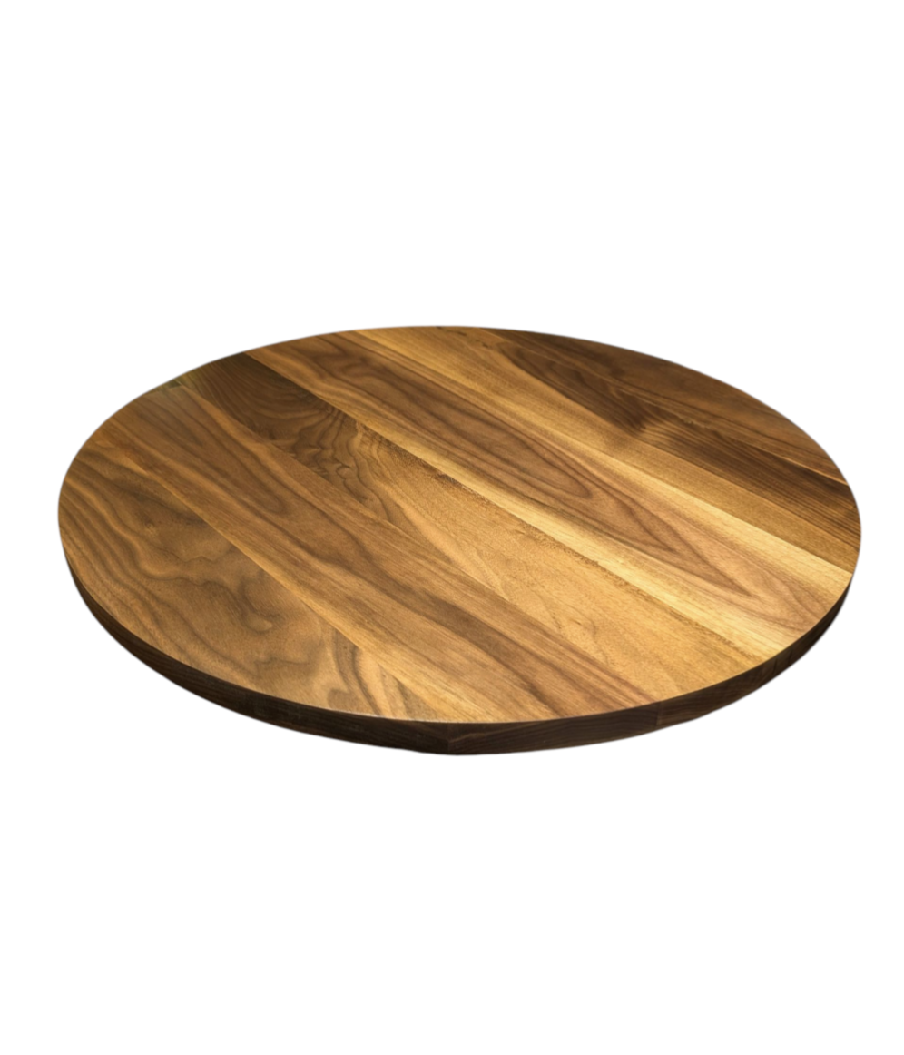 Walnut dining table with modern base size (small)