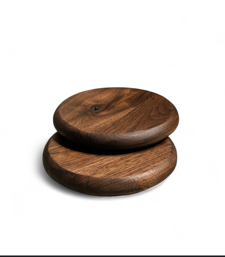 Premium handmade walnut drinks coaster