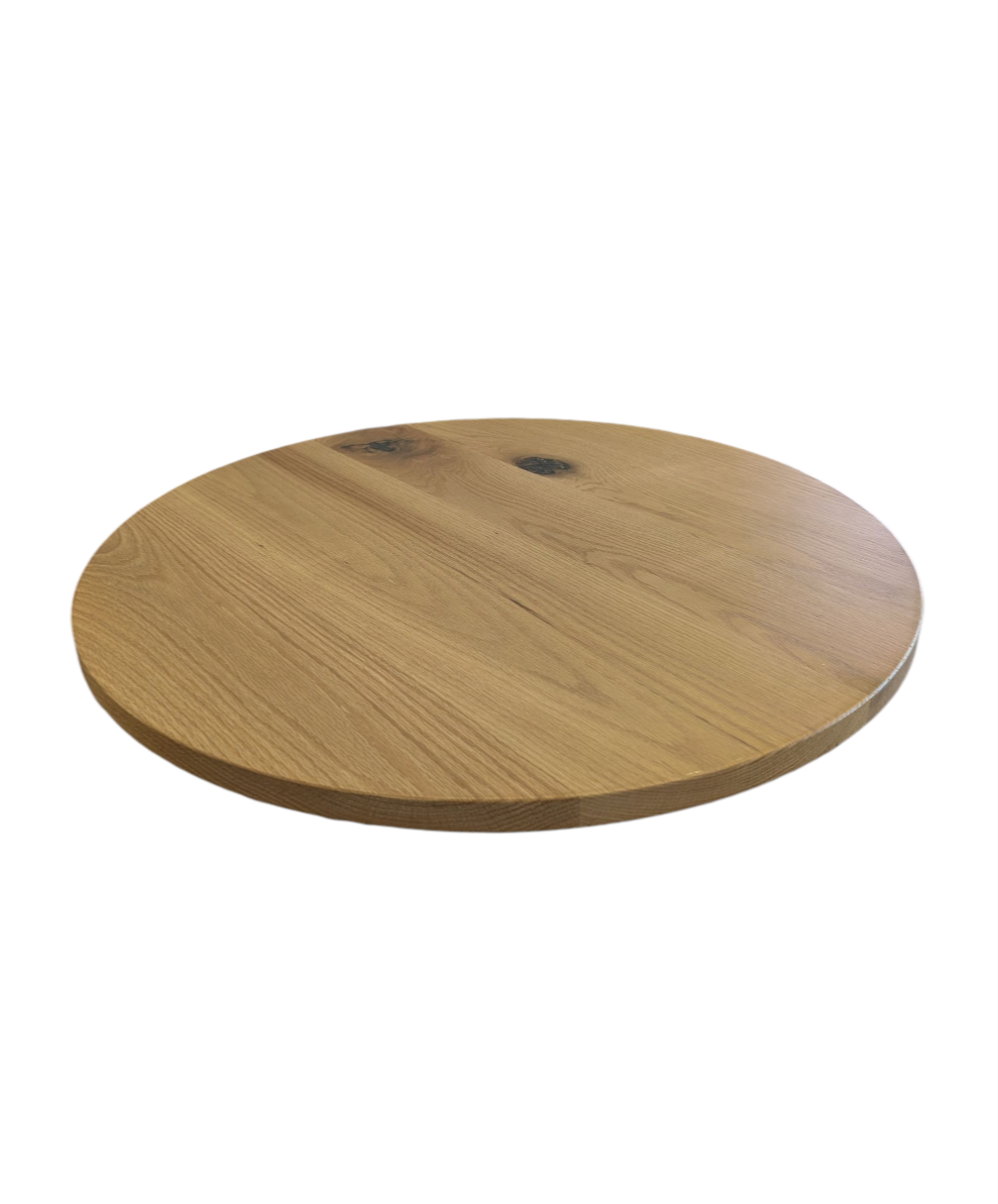 Premium white oak round table top
