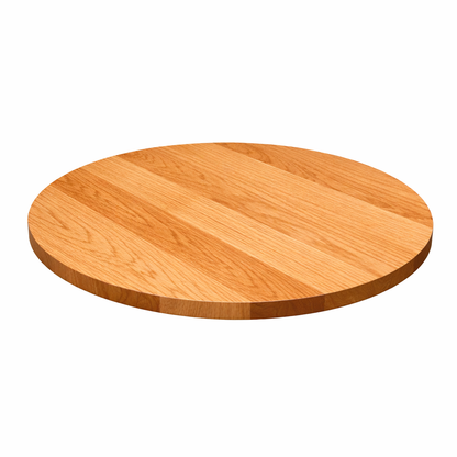 Round Red Oak Table Top