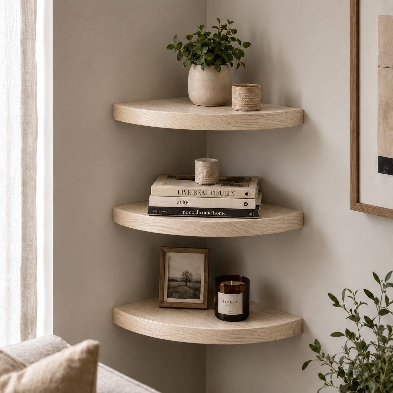 Modern Corner Shelf