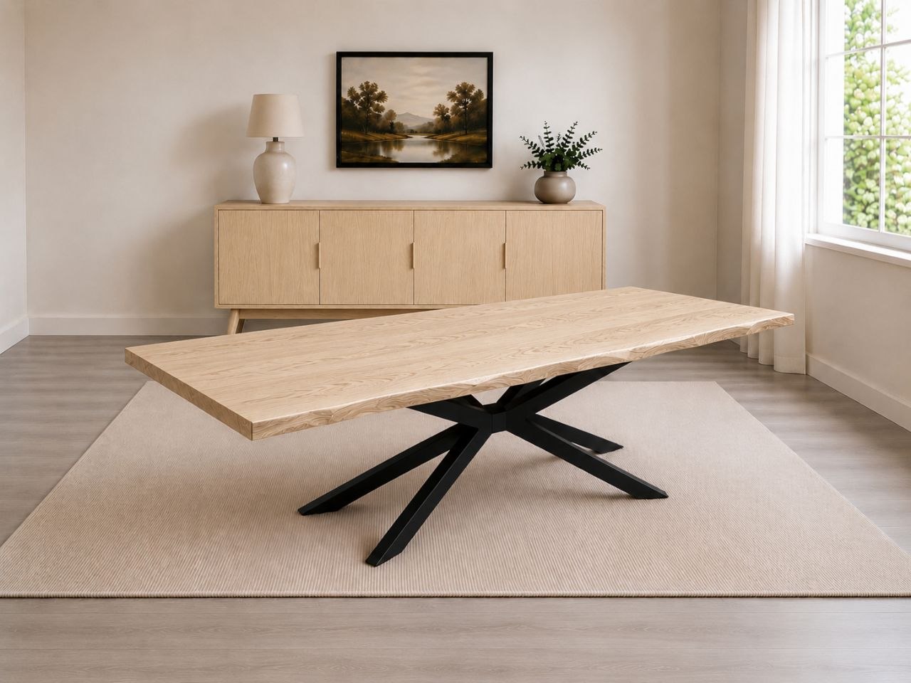 Modern Live Edge Dining Table