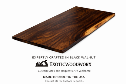 Walnut Live Edge Adjustable Height Desk