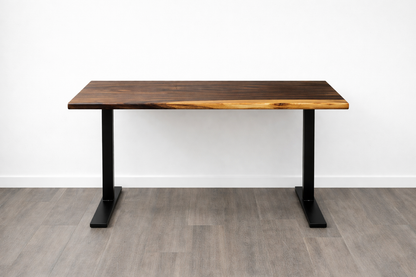 Walnut Live Edge Adjustable Height Desk