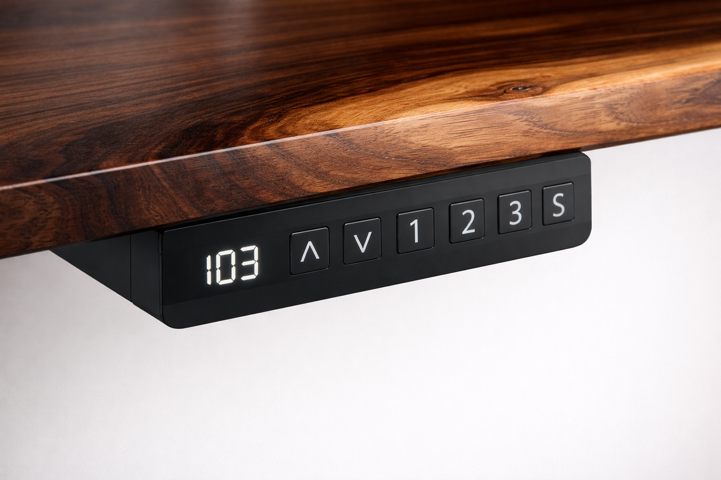 Walnut Live Edge Adjustable Height Desk