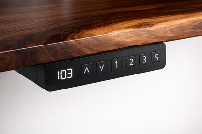 Walnut Live Edge Adjustable Height Desk