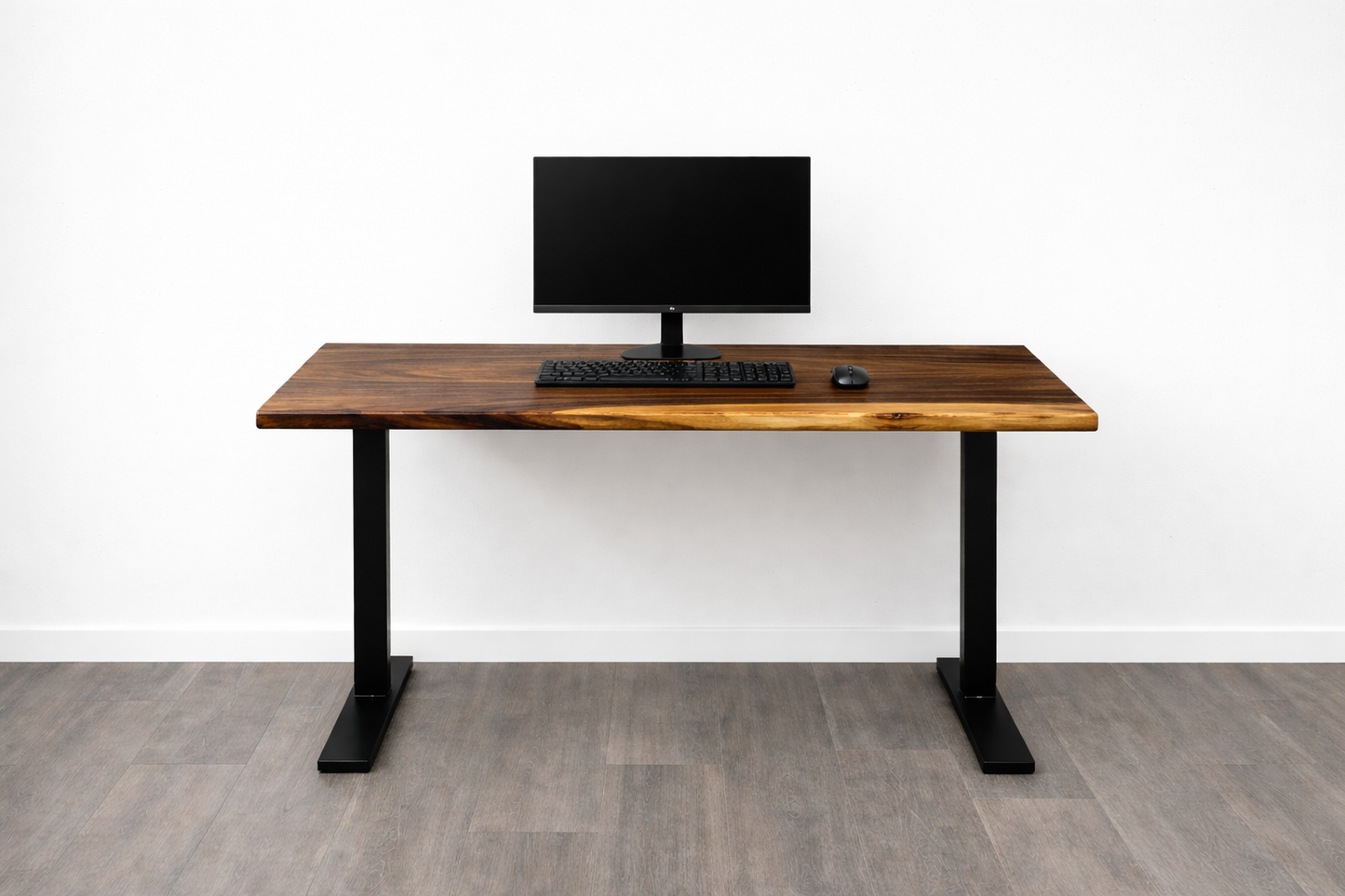 Walnut Live Edge Adjustable Height Desk