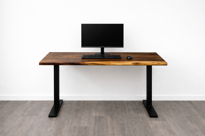 Walnut Live Edge Adjustable Height Desk