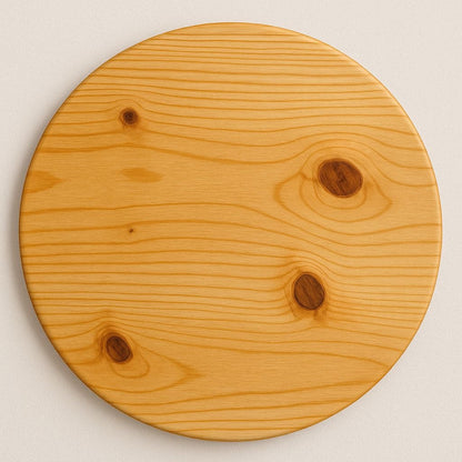 Premium handmade custom sized round pine table tops