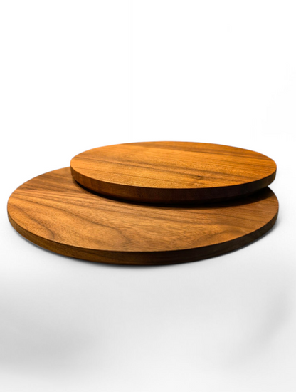 Premium handmade custom walnut round table tops
