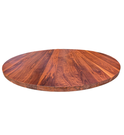 Figured walnut 6 ft round dining table