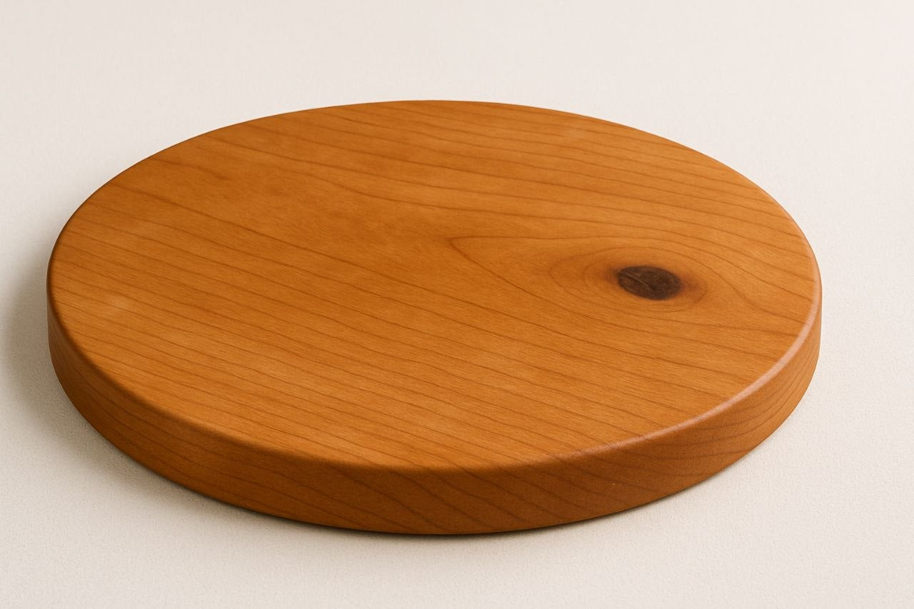Handmade custom sized cherry round table top