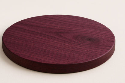 Handmade Custom Sized Purple Heart Round Table Top