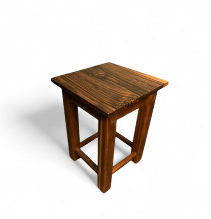 Custom walnut end table