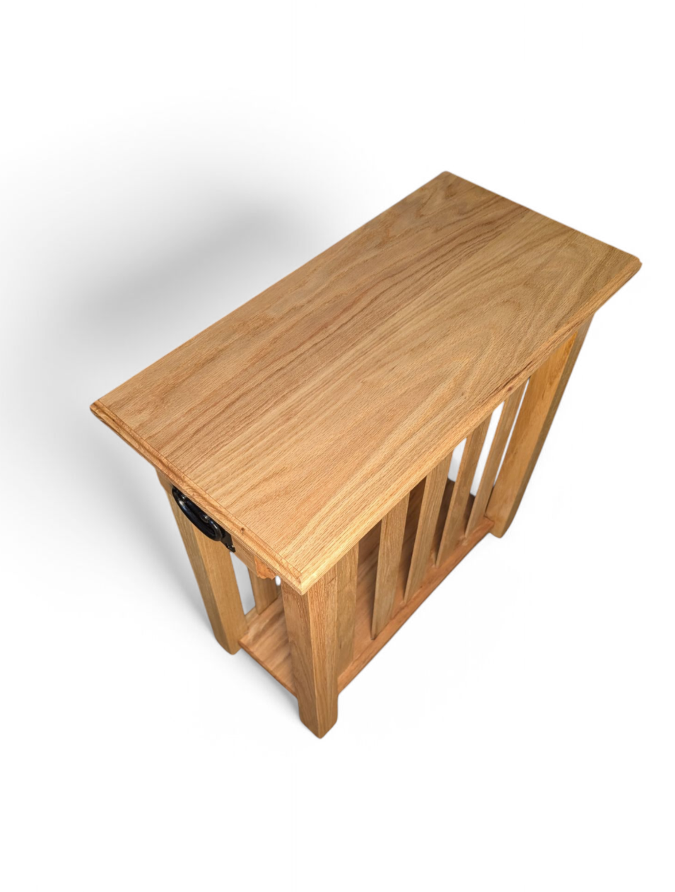 Custom white oak end table