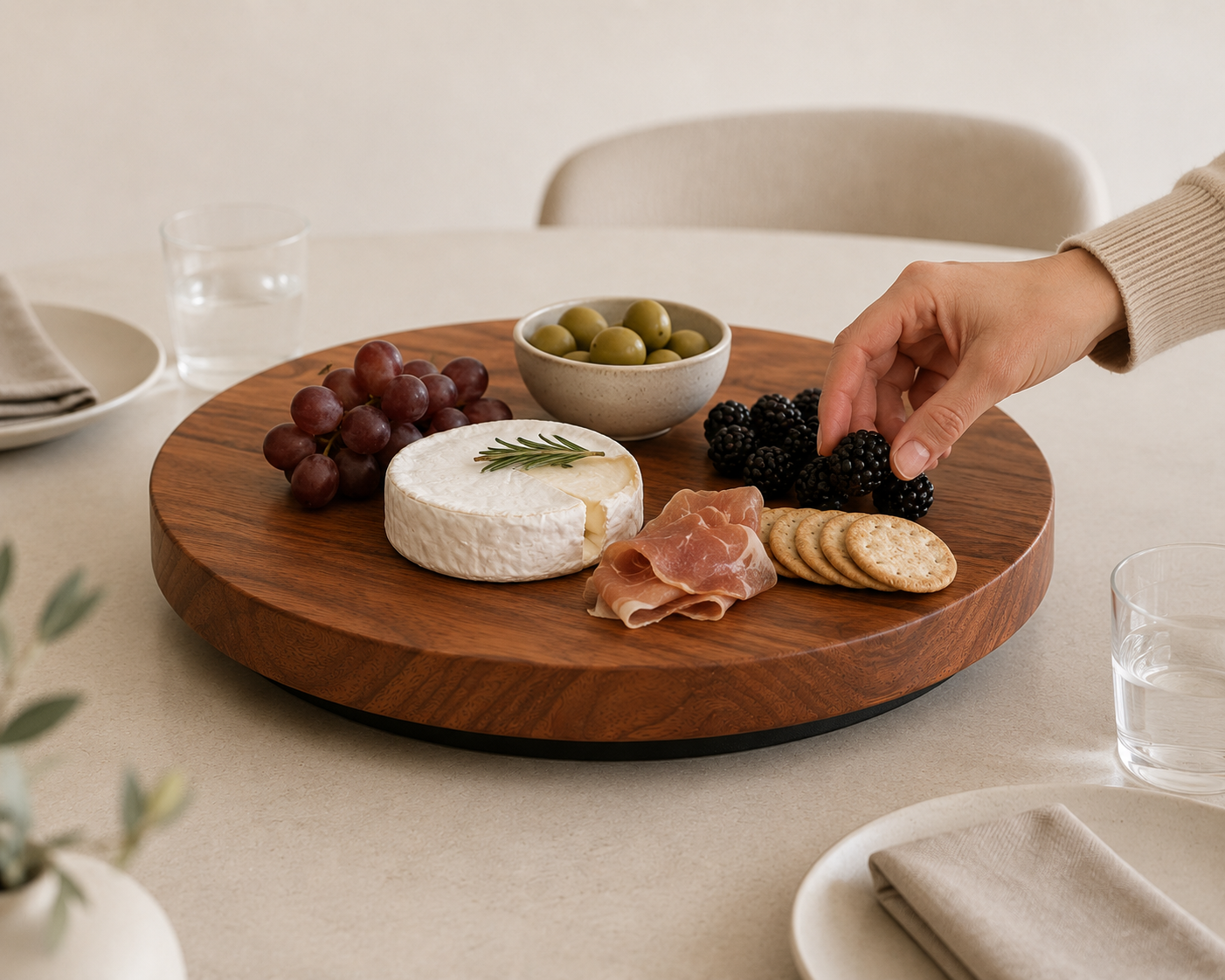 Walnut Lazy Susan
