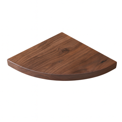 Premium handmade walnut corner shelf