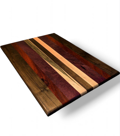 Premium exotic hardwood cutting board