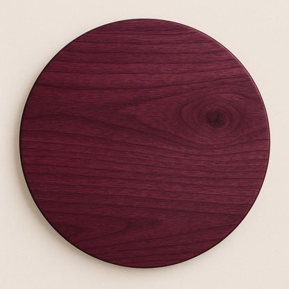Handmade Custom Sized Purple Heart Round Table Top
