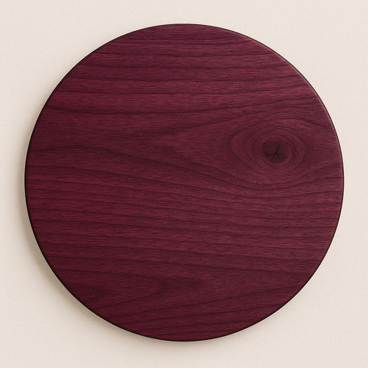 Handmade Custom Sized Purple Heart Round Table Top