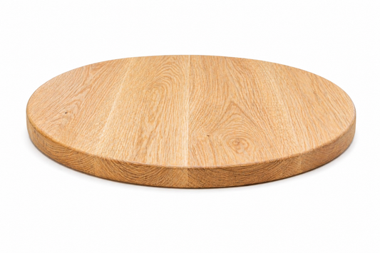 42" x 1.25" white oak round table top