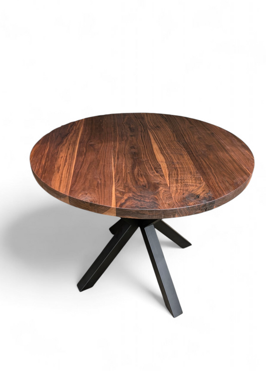 Modern walnut dining table