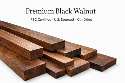 Walnut Black Epoxy Dining Table
