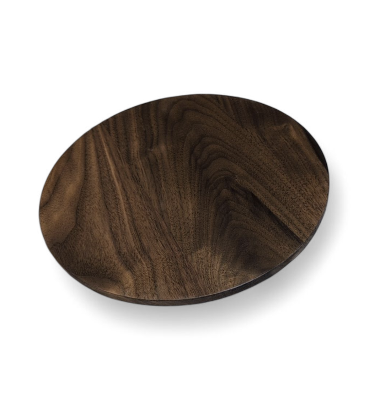 Premium handmade custom walnut round table tops