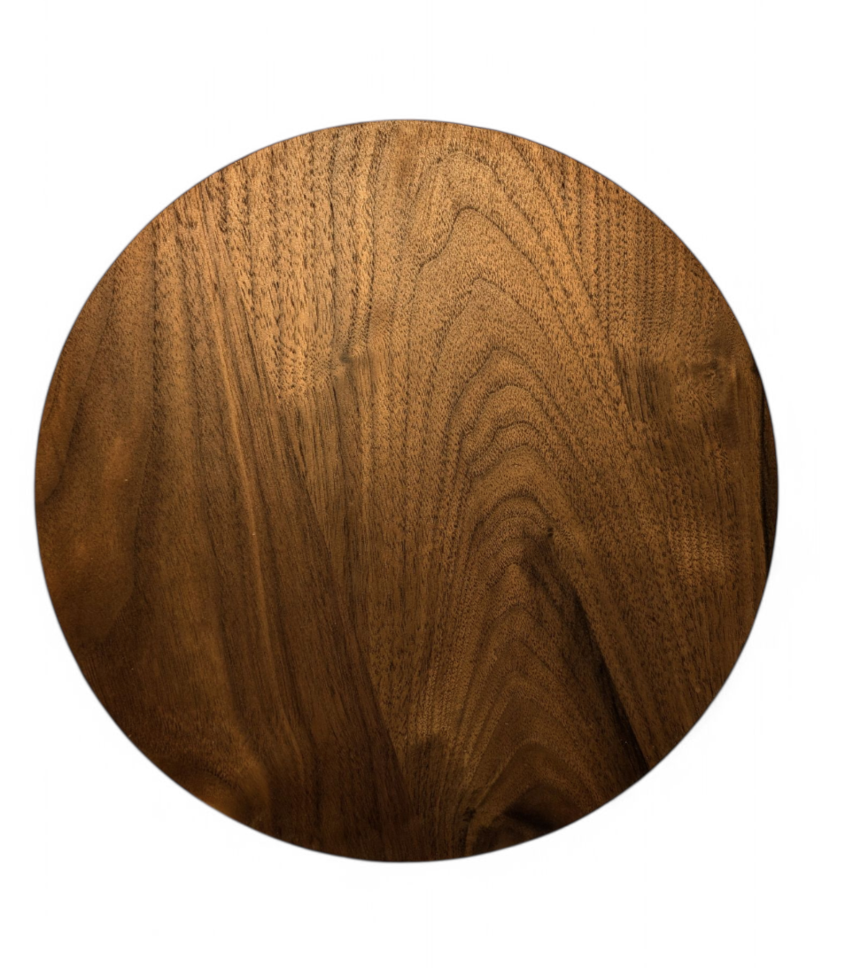 Premium handmade custom walnut round table tops