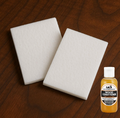 Finish applicator buffing pad