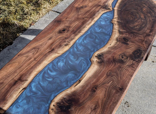 Custom epoxy table for Bob
