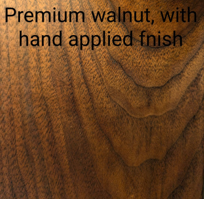 Premium handmade custom walnut end table