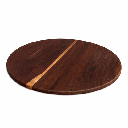 Round Walnut Table Top