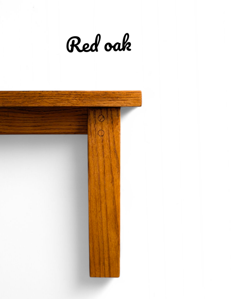 Custom set of oak end tables