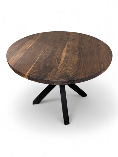 Modern walnut dining table