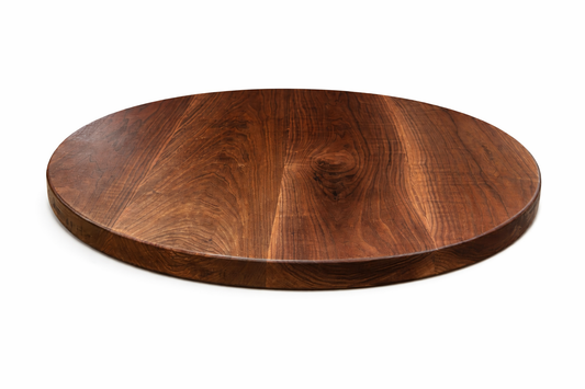 Round Walnut Table Top