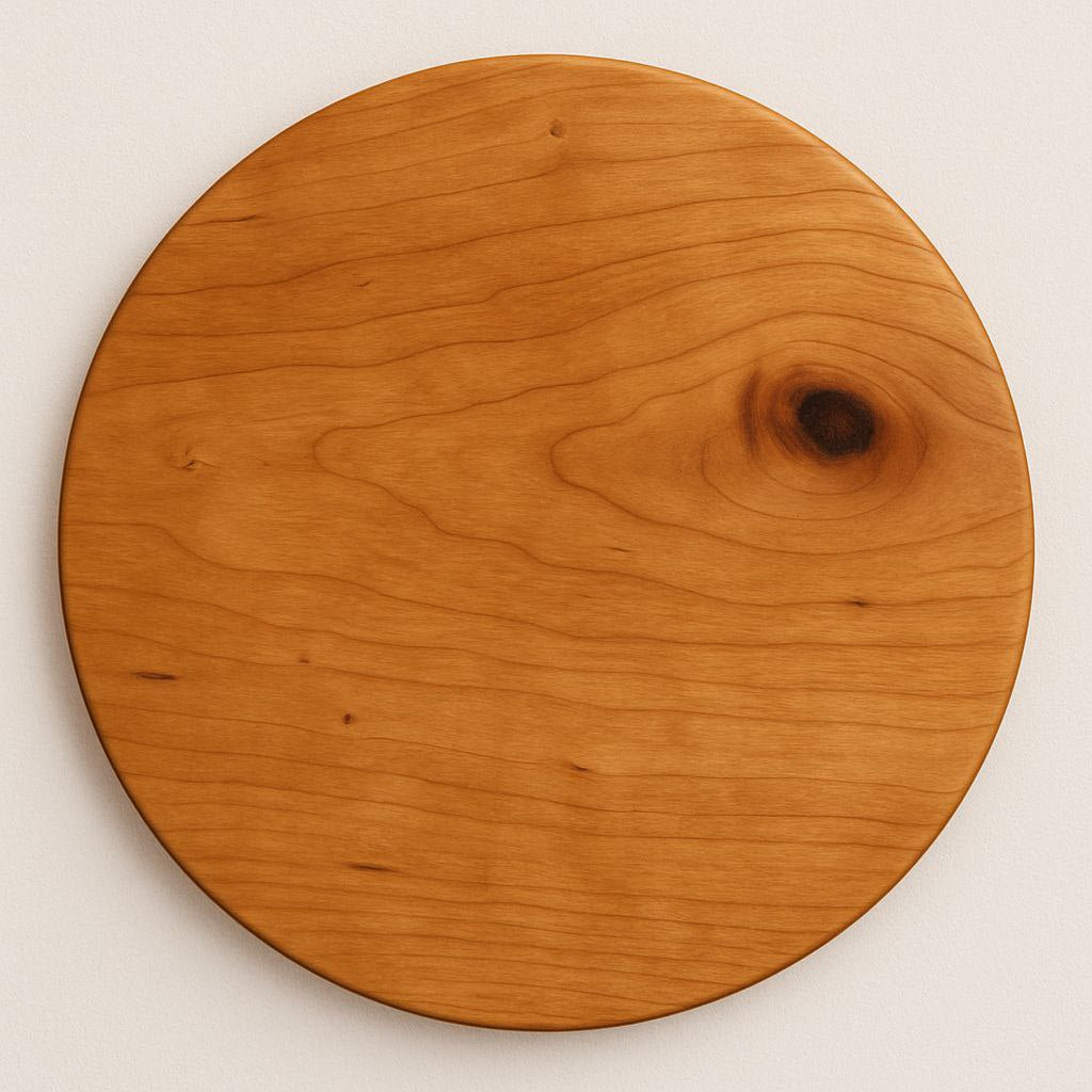 Handmade custom sized cherry round table top