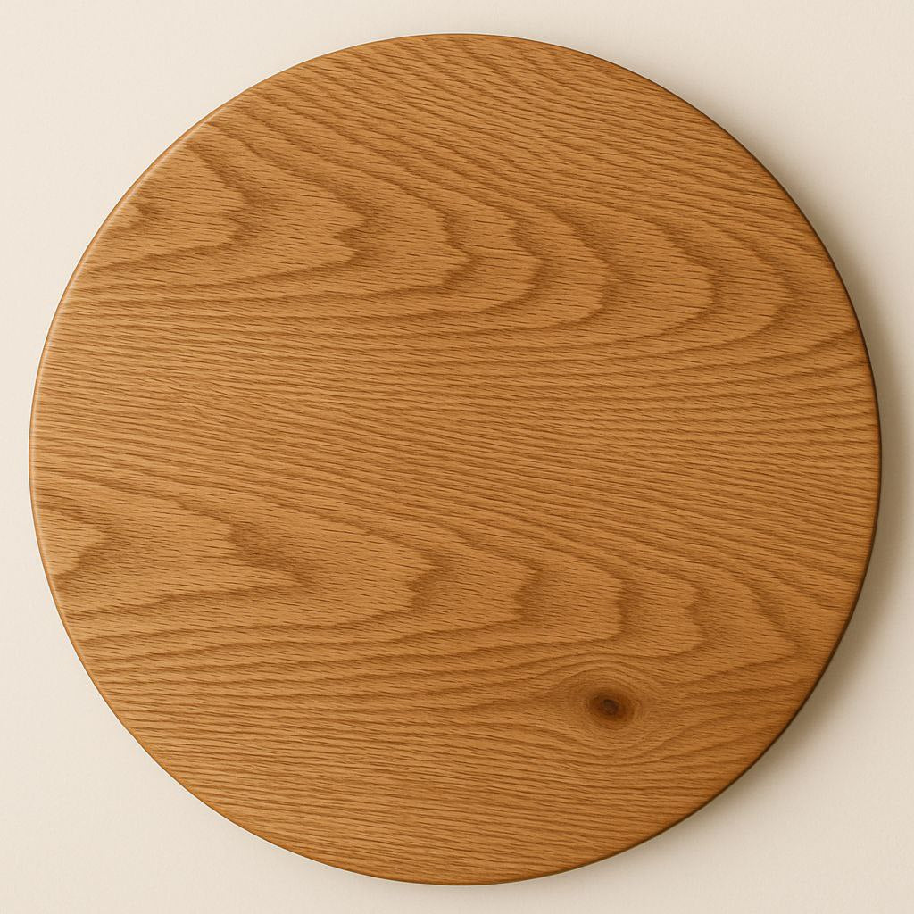 Handmade Custom Sized White Oak Round Table Top