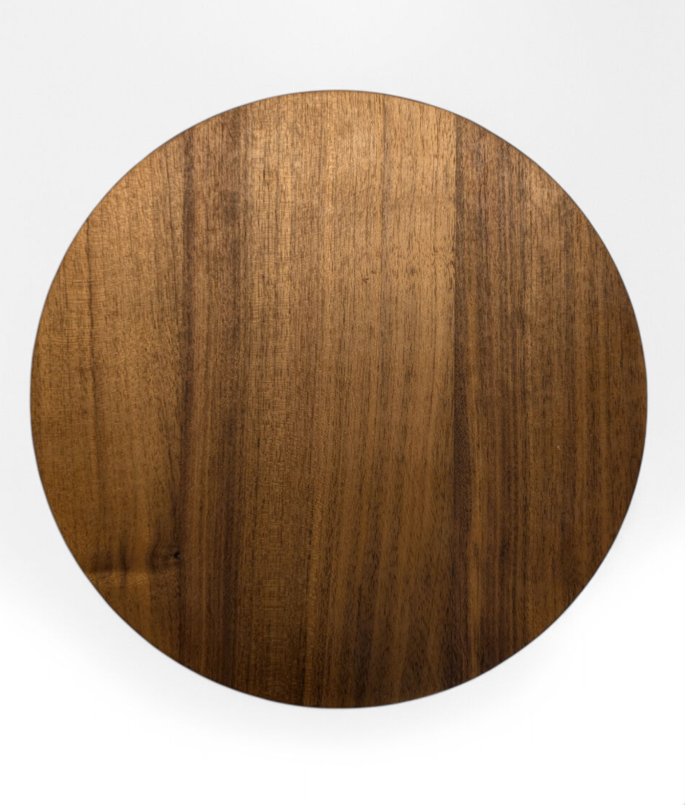 Premium handmade custom walnut round table tops